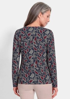 T-shirt à manches longues avec motif cachemire thumbnail 3