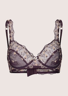 Underwired bra with embroidered tulle thumbnail 4