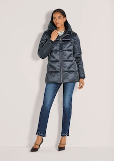 Wattierte Steppjacke mit Kapuze thumbnail 3