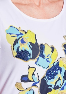 Shirt met print en borduursel thumbnail 5