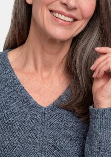 Strickpullover mit nahtlosem V-Ausschnitt thumbnail 5