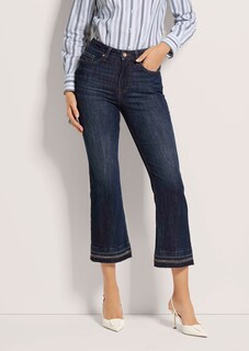 Ausgestellte Jeans mit Strass-Deko und Fransen thumbnail 2