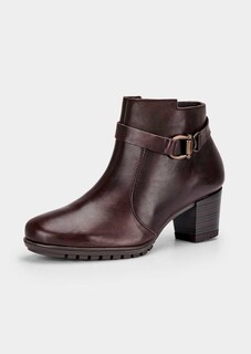 Stiefeletten aus Glattleder mit Zierelement thumbnail 1