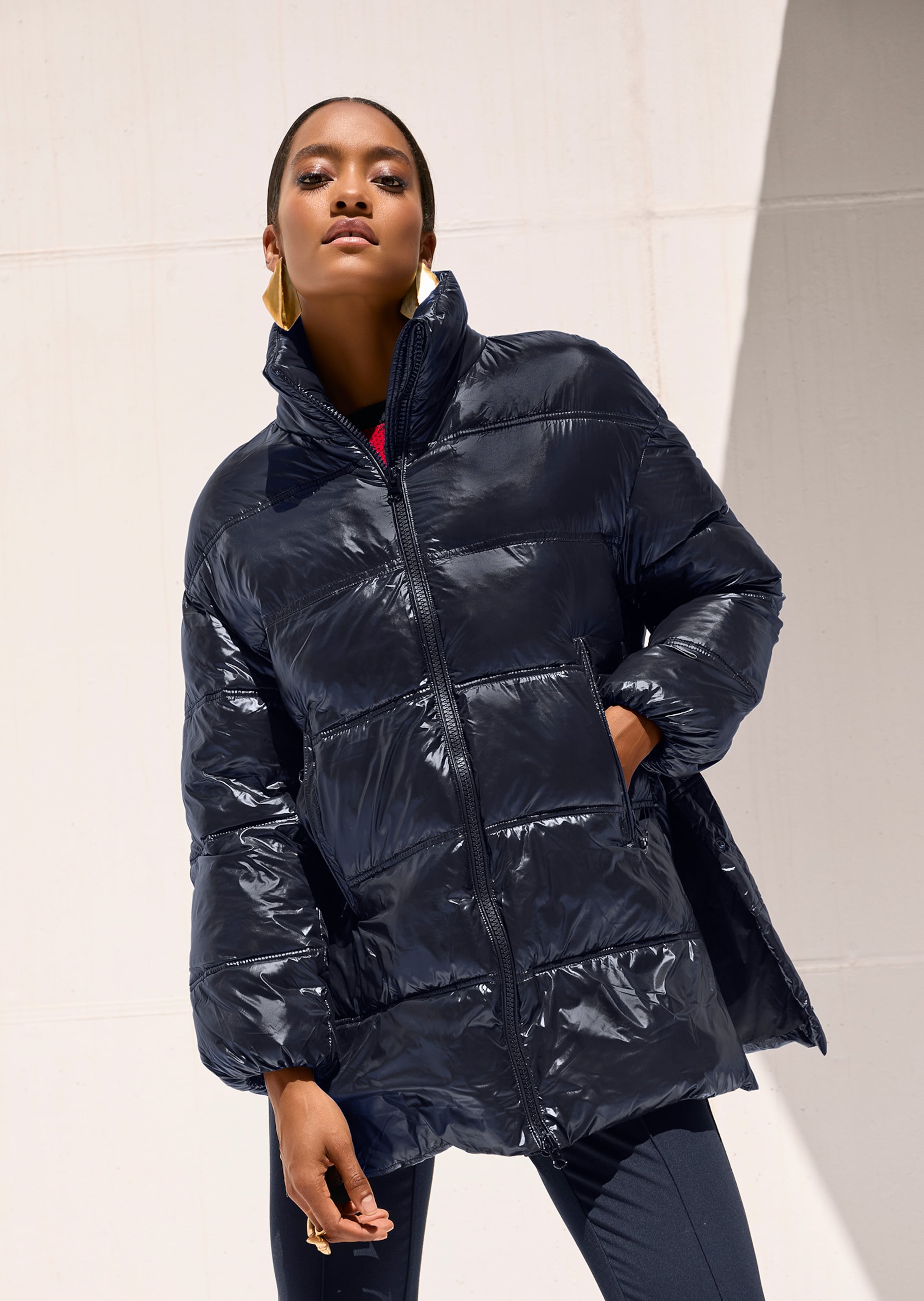 Steppjacke mit Stehkragen
