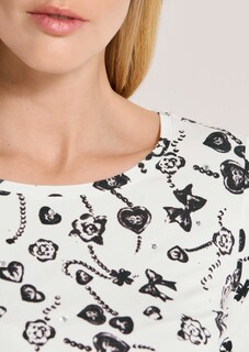 Shirt mit Fantasy-Print und Strass thumbnail 6