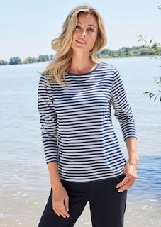 Ringelshirt mit U-Boot-Ausschnitt thumbnail 7