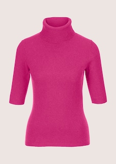 Kaschmirpullover mit Rollkragen und Halbarm thumbnail 6