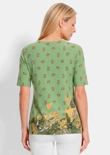 Viscose shirt met bloemen- en bladerprint thumbnail 3