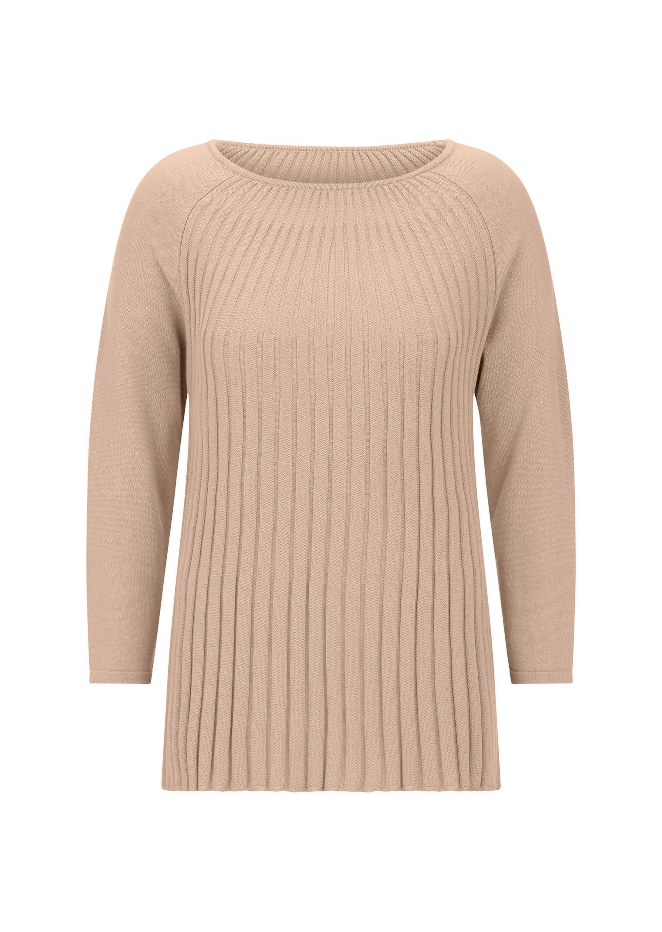 Strickpullover mit Baumwolle in A-Linie