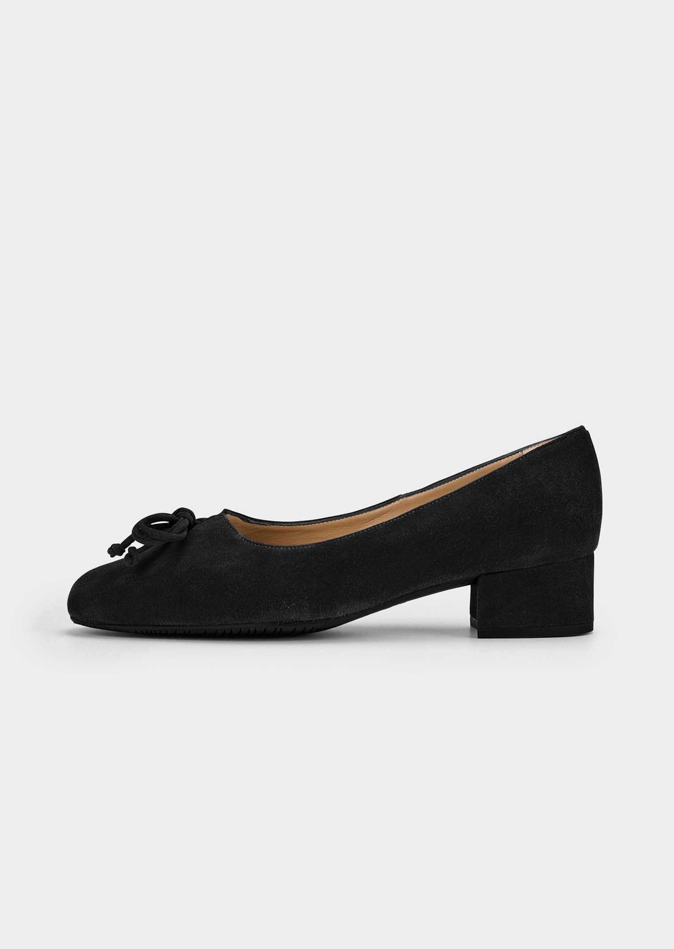 Leder-Pumps mit Schleife