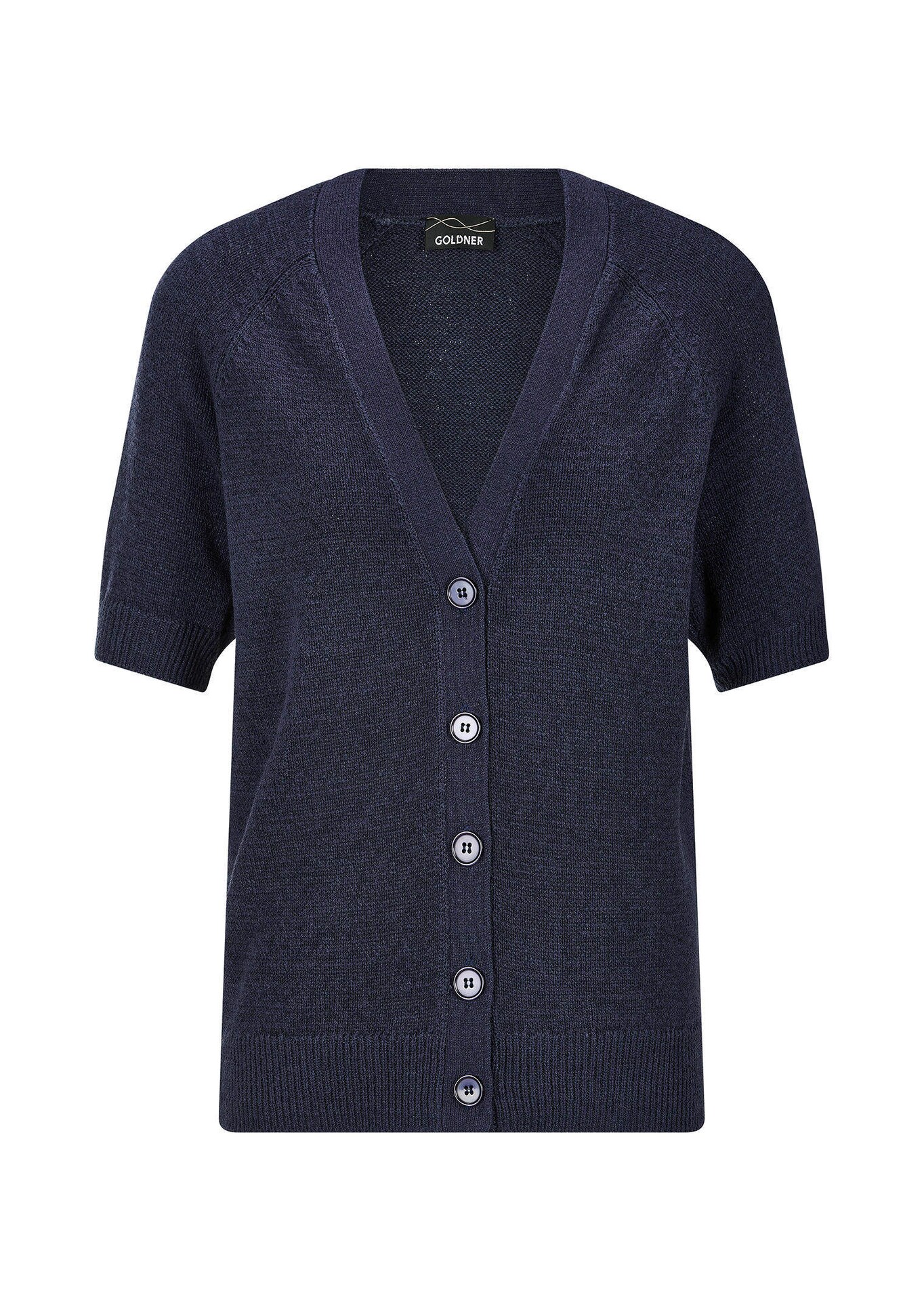 Strickjacke aus kühlem Bändchengarn