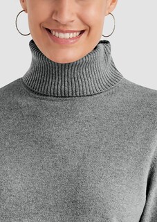 Kaschmirpullover mit Rollkragen und Halbarm thumbnail 5