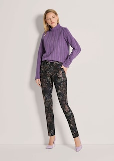 5-Pocket-Hose mit floralem Allover-Print thumbnail 3