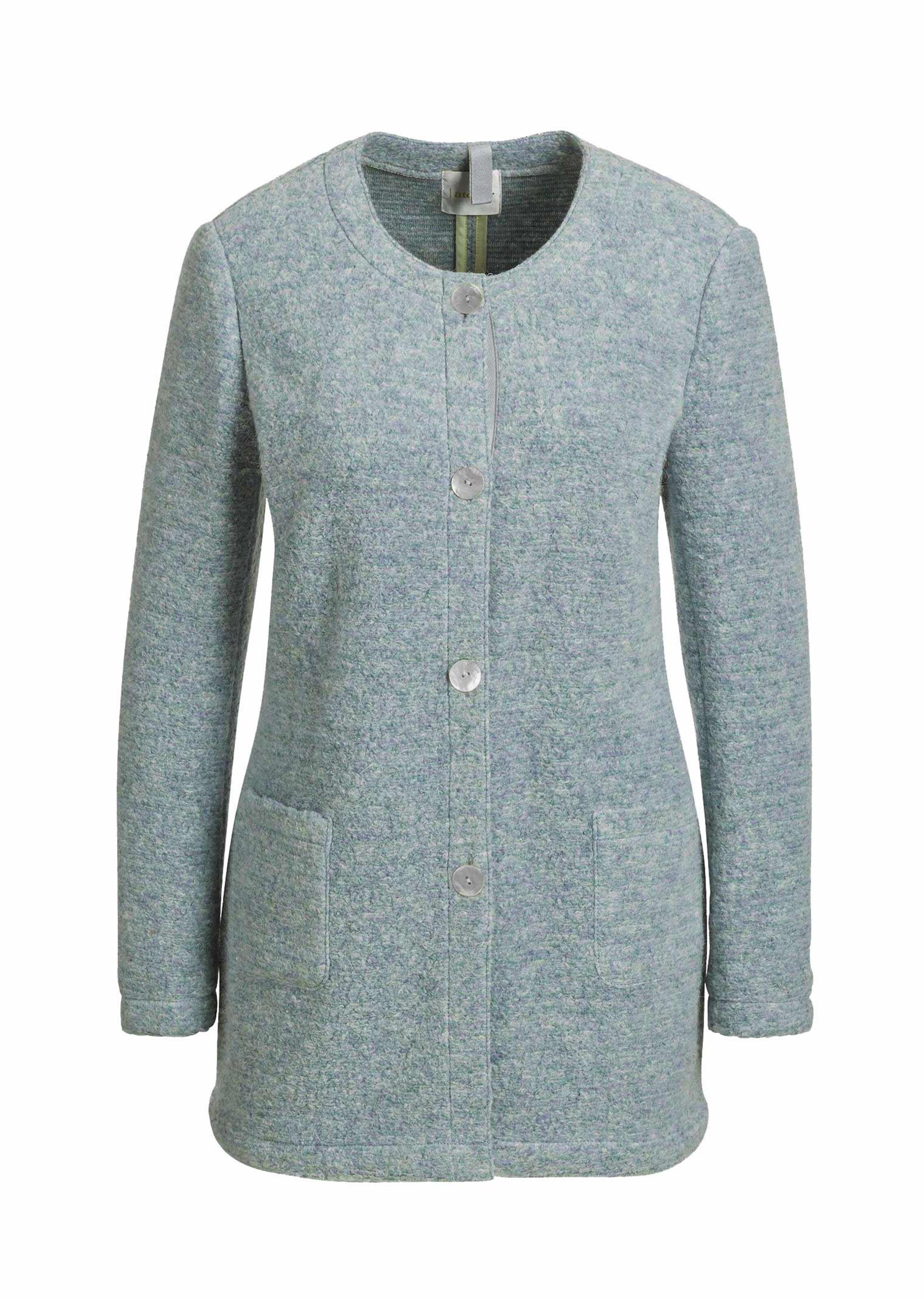 Wärmende Longjacke in Boucléware