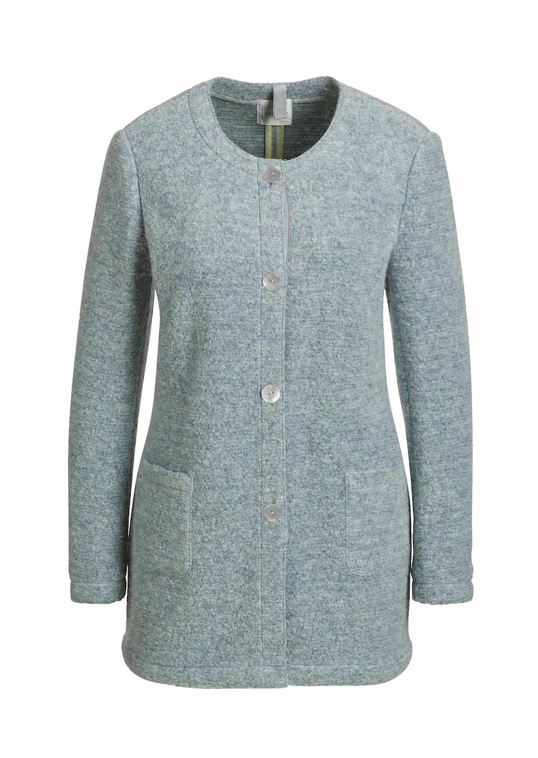 Wärmende Longjacke in Boucléware