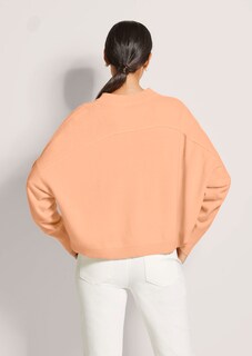 Kurzer Oversize-Pullover mit Kaschmir thumbnail 3