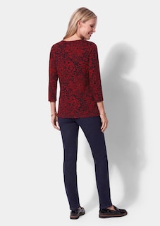 T-shirt en viscose avec imprimé animalier aux couleurs vives thumbnail 3