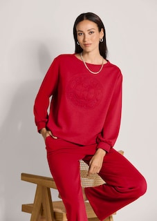 Sweatshirt avec imprimé en relief tendance thumbnail 3