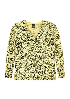 Oversized jumper with abstract leopard print thumbnail 7