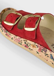 Leder-Pantolette mit leichtem Keilabsatz thumbnail 3