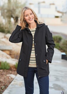 Wasserabweisende Softshelljacke mit Kapuze thumbnail 7