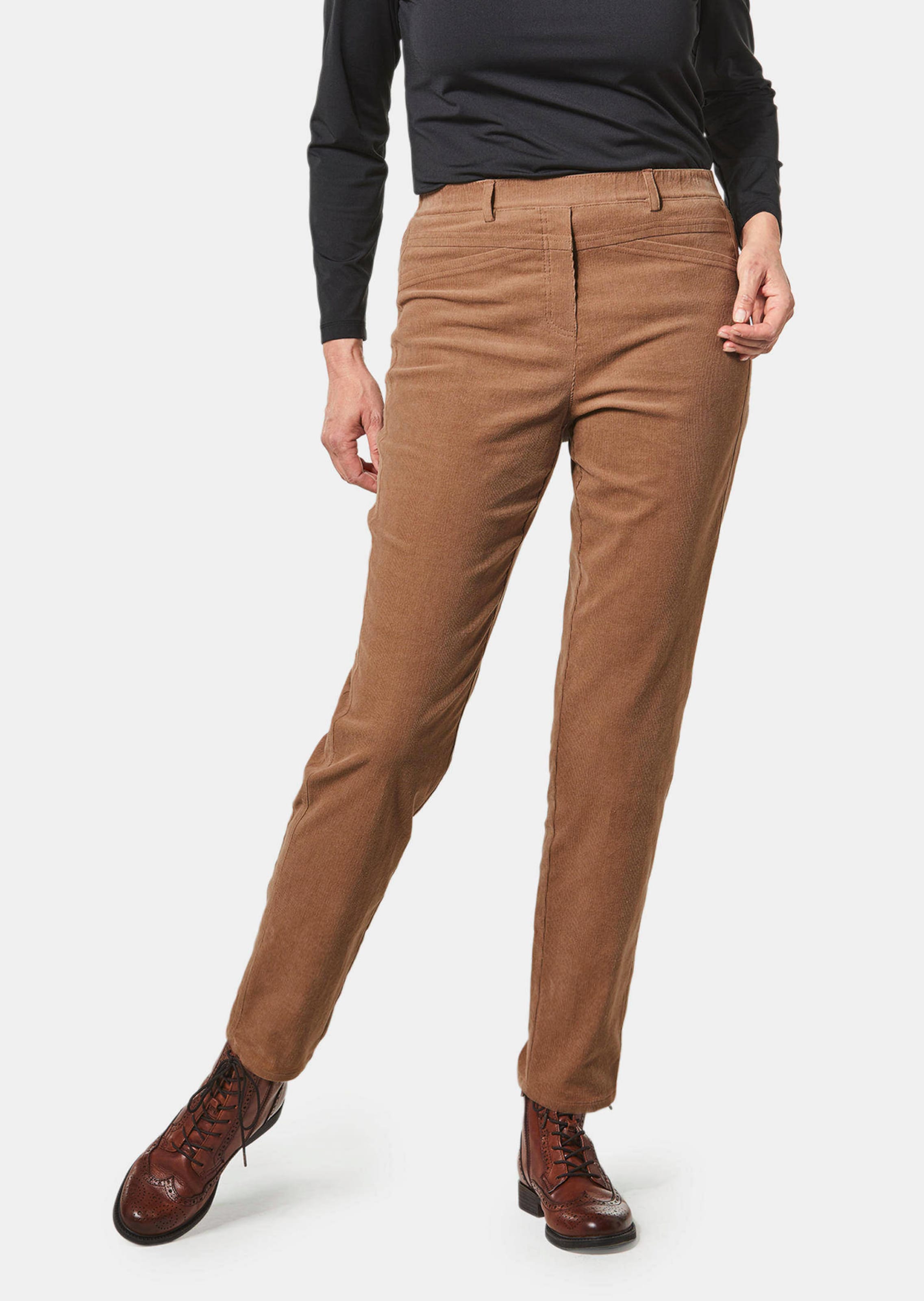 Corduroy broek met elastische band