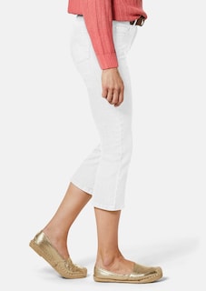 Verkürzte Jeanshose mit ausgestelltem Saum thumbnail 4