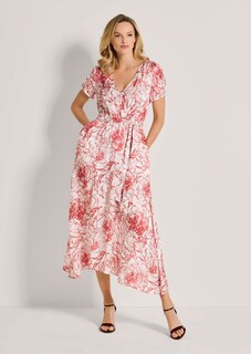 Bedrucktes Kleid in Wickel-Optik thumbnail 3