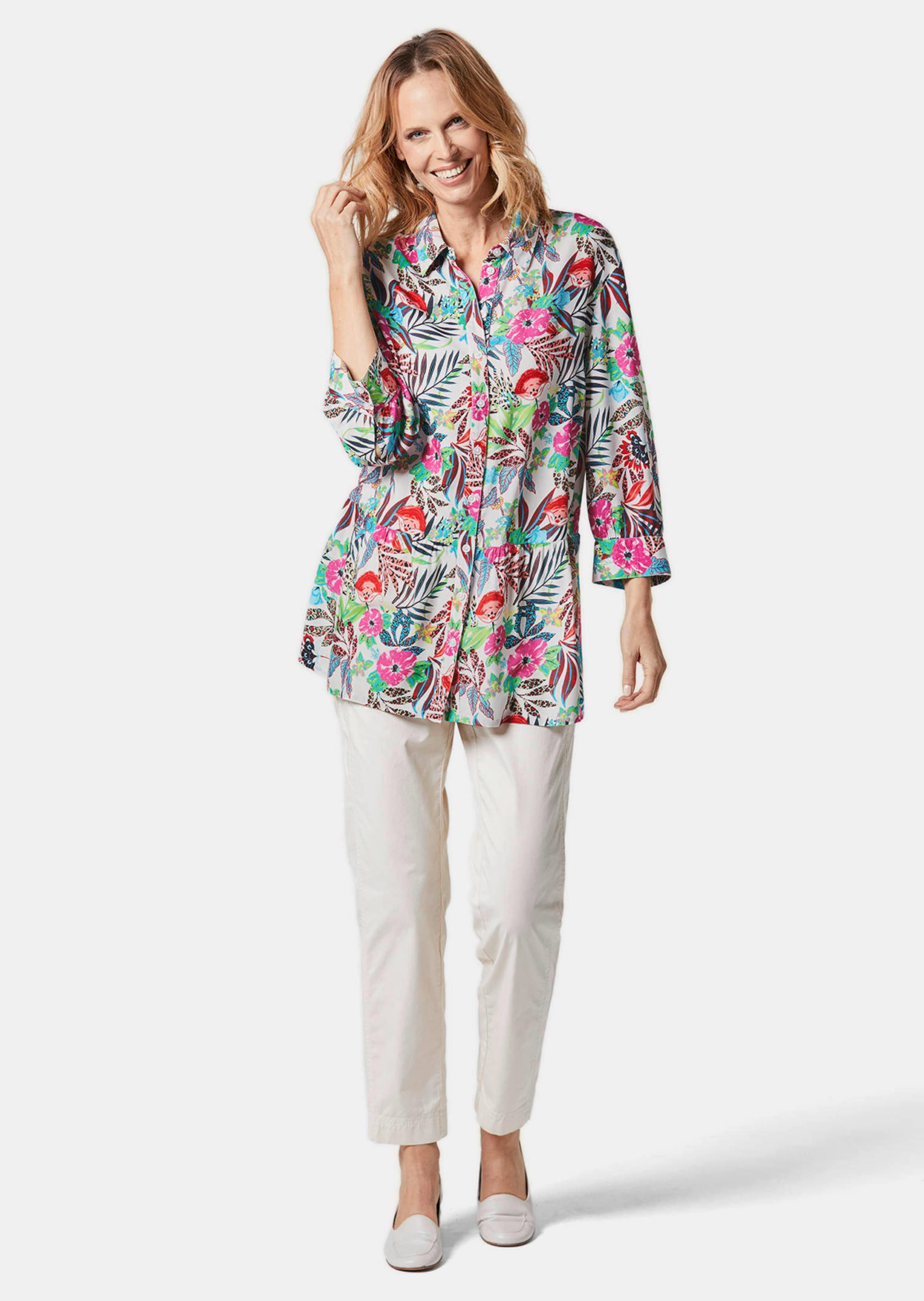 Druckbluse in exotischem Muster thumbnail 2