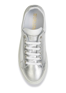 Sneakers en cuir aspect métallisé thumbnail 4