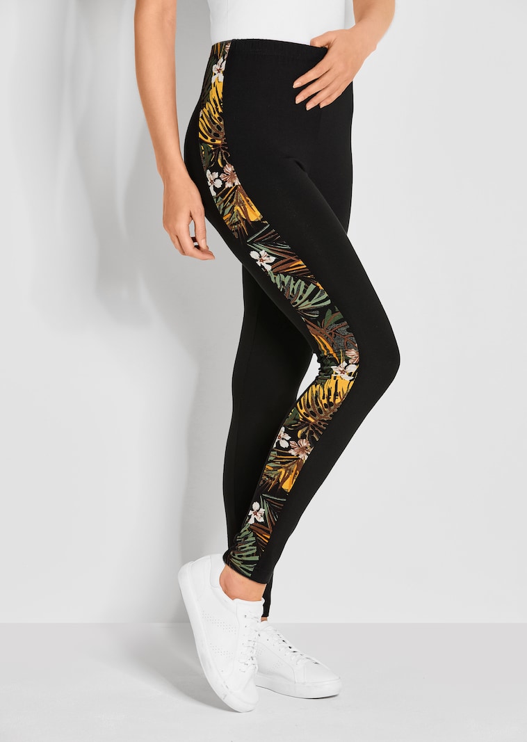 Seidig glänzende Leggings im Doppelpack