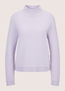 Short high-neck jumper with cashmere thumbnail 7