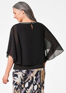 T-shirt à manches larges en mousseline thumbnail 3