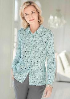 Druckbluse aus fließendem Material thumbnail 5