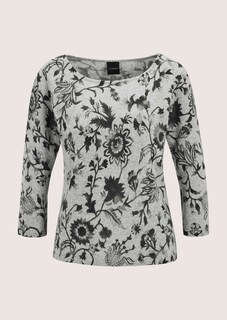 Pull en cachemire à imprimé fleuri thumbnail 7