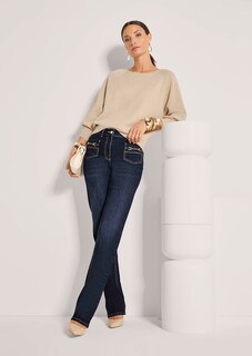Cashmere jumper with batwing sleeves thumbnail 5