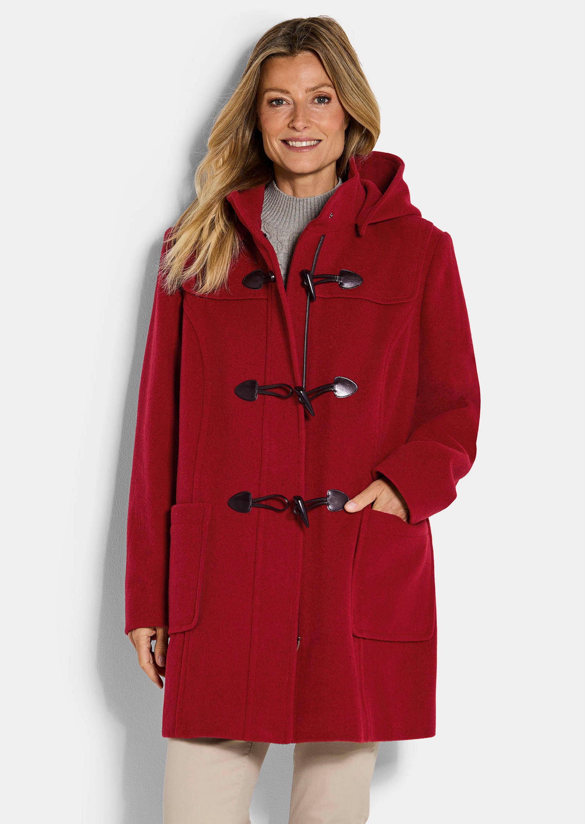 Klassischer Dufflecoat aus feinster Wolle-Mischung