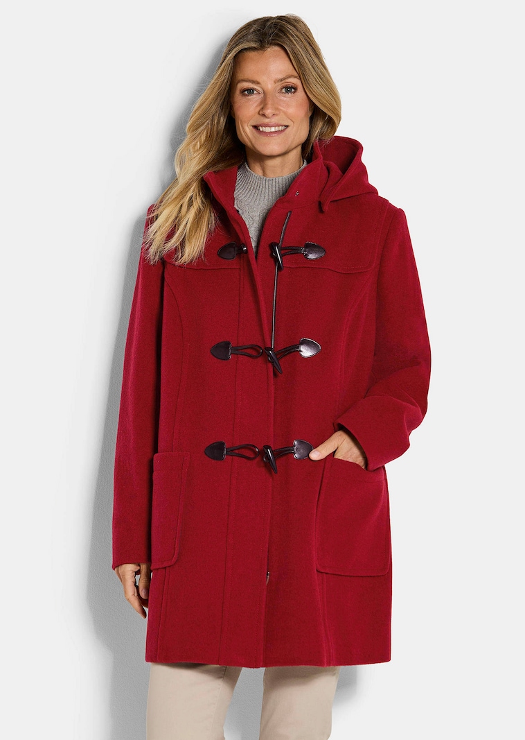 Duffle-coat classique en laine mélangée