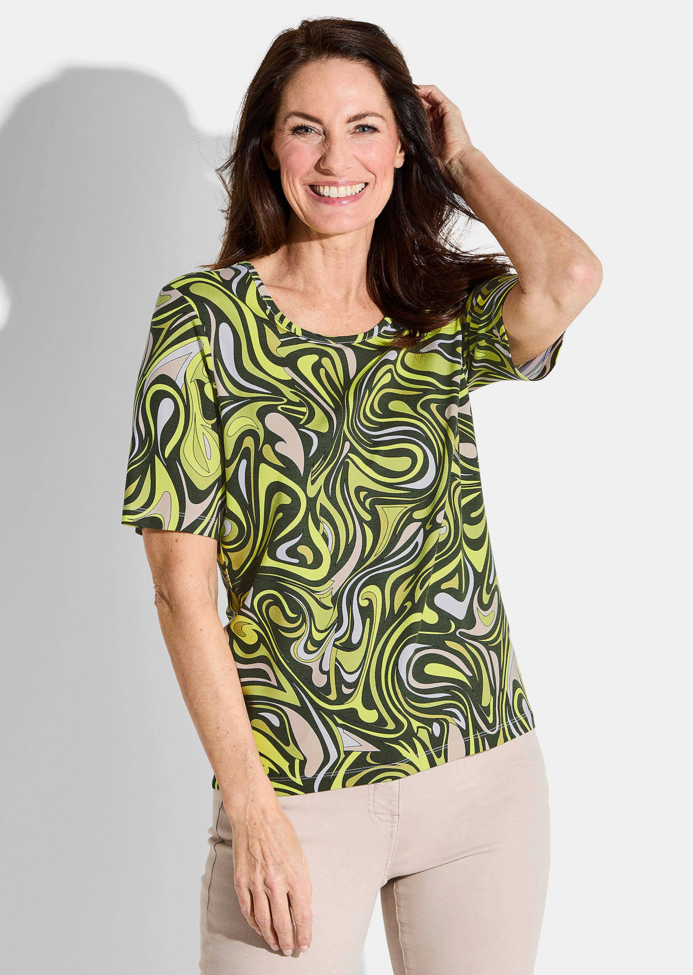 Druckshirt aus Viskosejersey