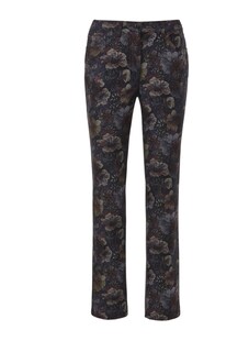 Gedessineerde broek met uniek bloemenpatroon thumbnail 6