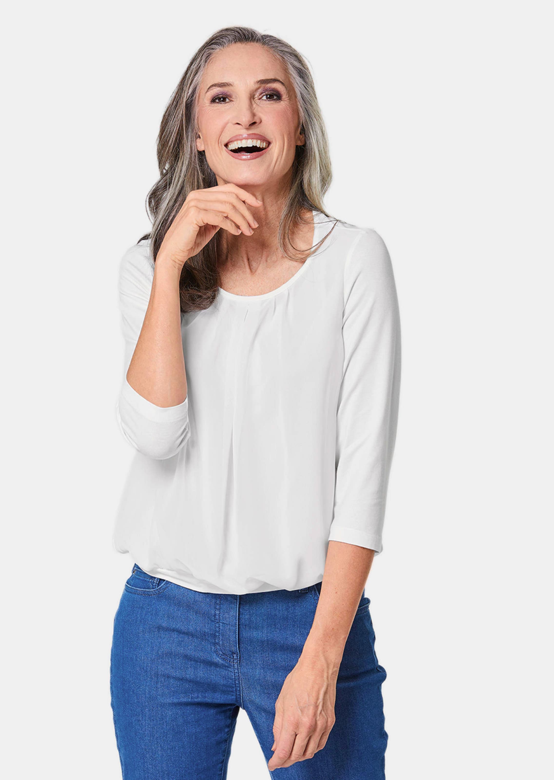 Verzorgd shirt in elegante blouselook