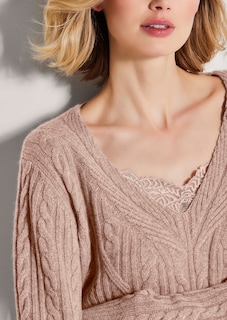 Pull en cachemire à col en V thumbnail 5