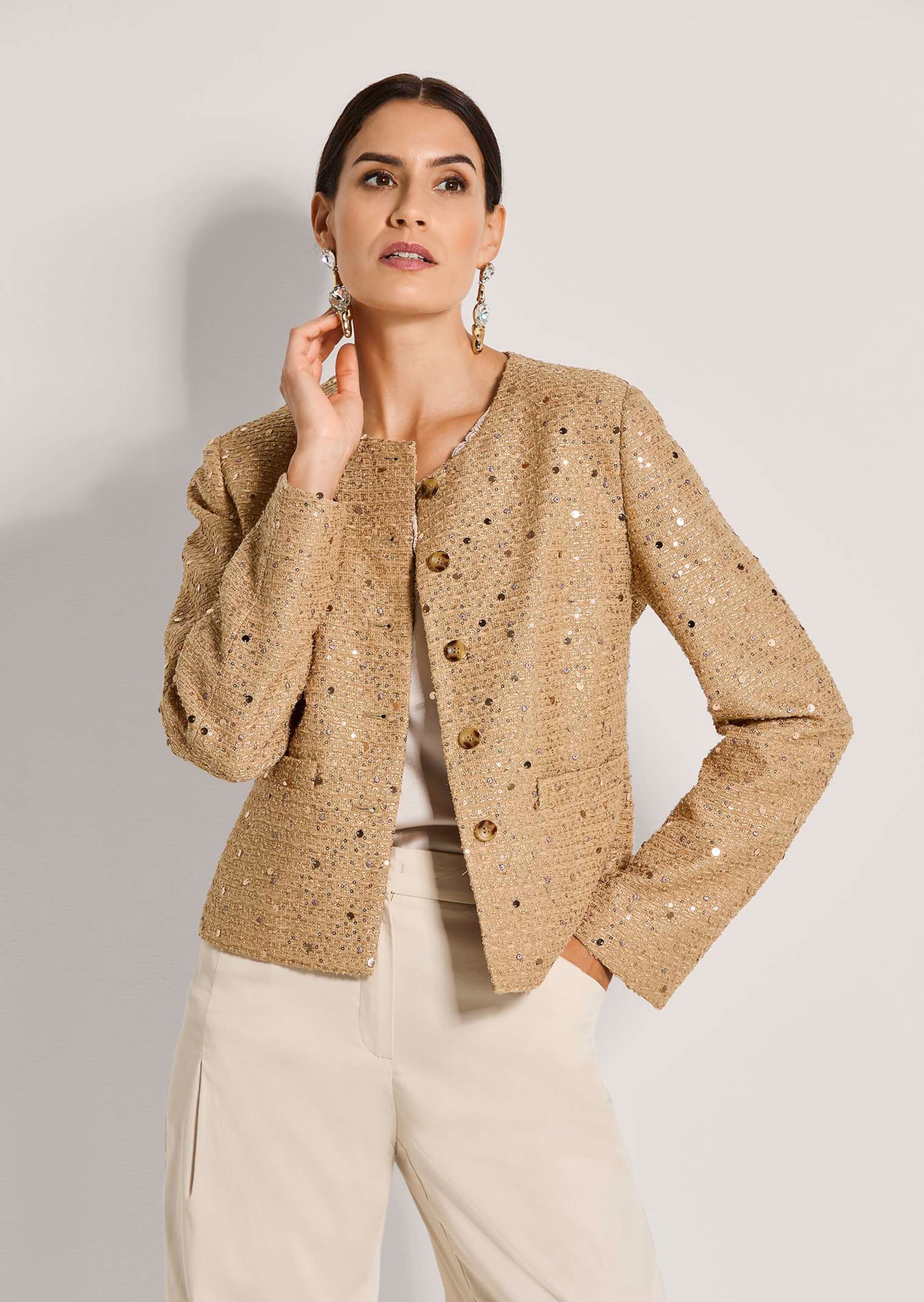 Blazer with sequin detailing