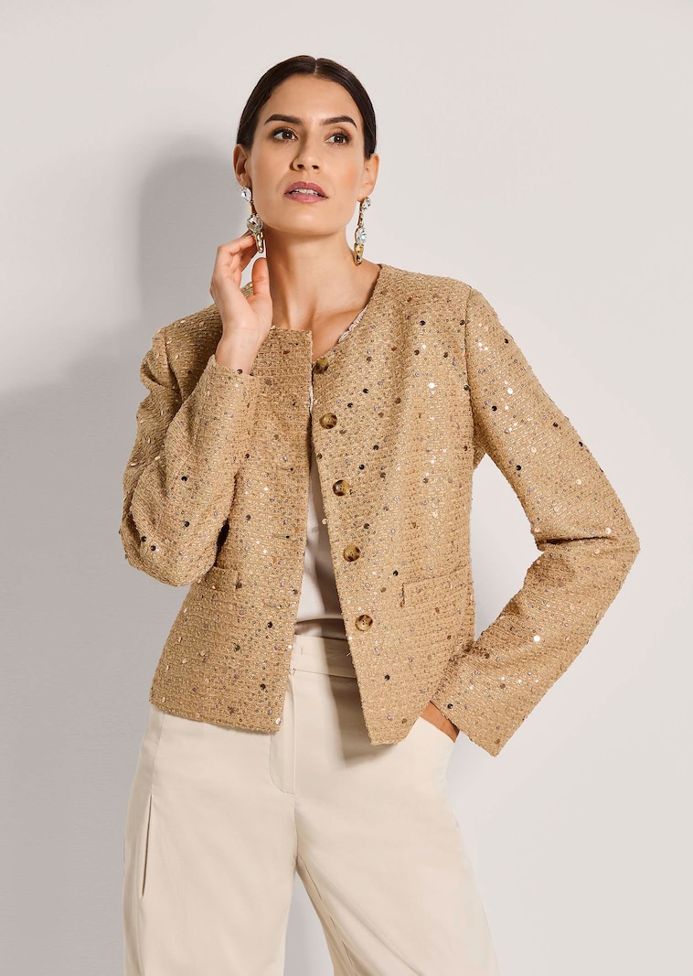 Blazer with sequin detailing