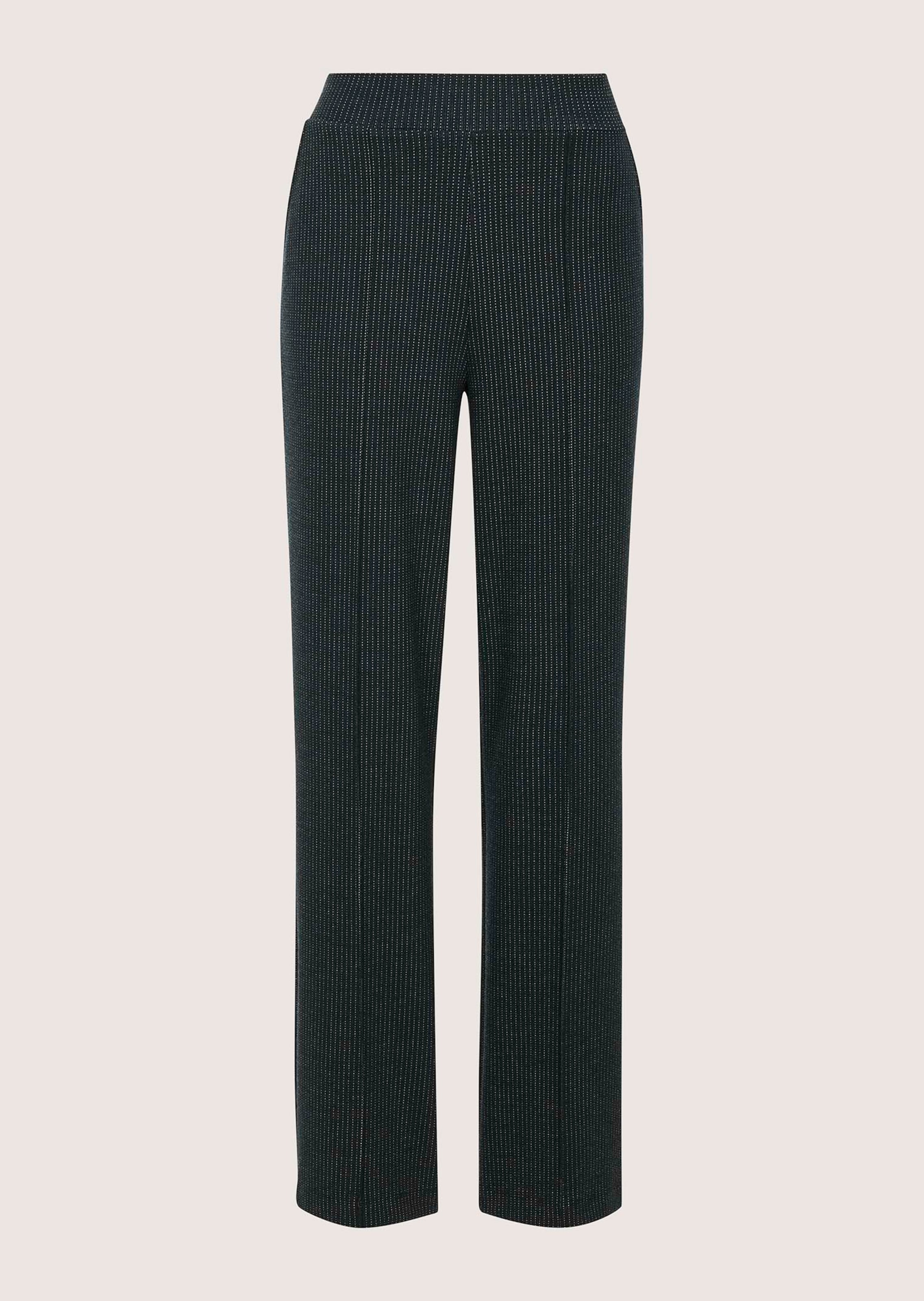 Schlupfhose mit feinen Nadelstreifen