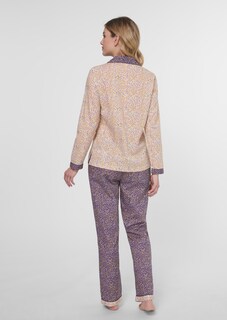 Bedruckter Pyjama aus reiner Baumwolle thumbnail 4