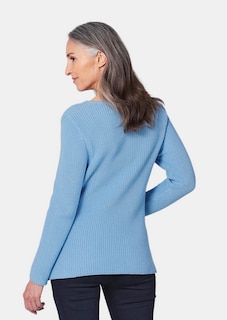 Figurschmeichelnder Pullover aus reiner Baumwolle thumbnail 4