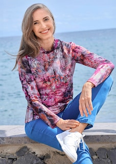 Jersey-Shirt mit Glanzdetails thumbnail 7