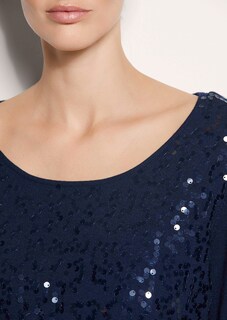 Rundhals-Pullover mit Glanz-Effekt thumbnail 6