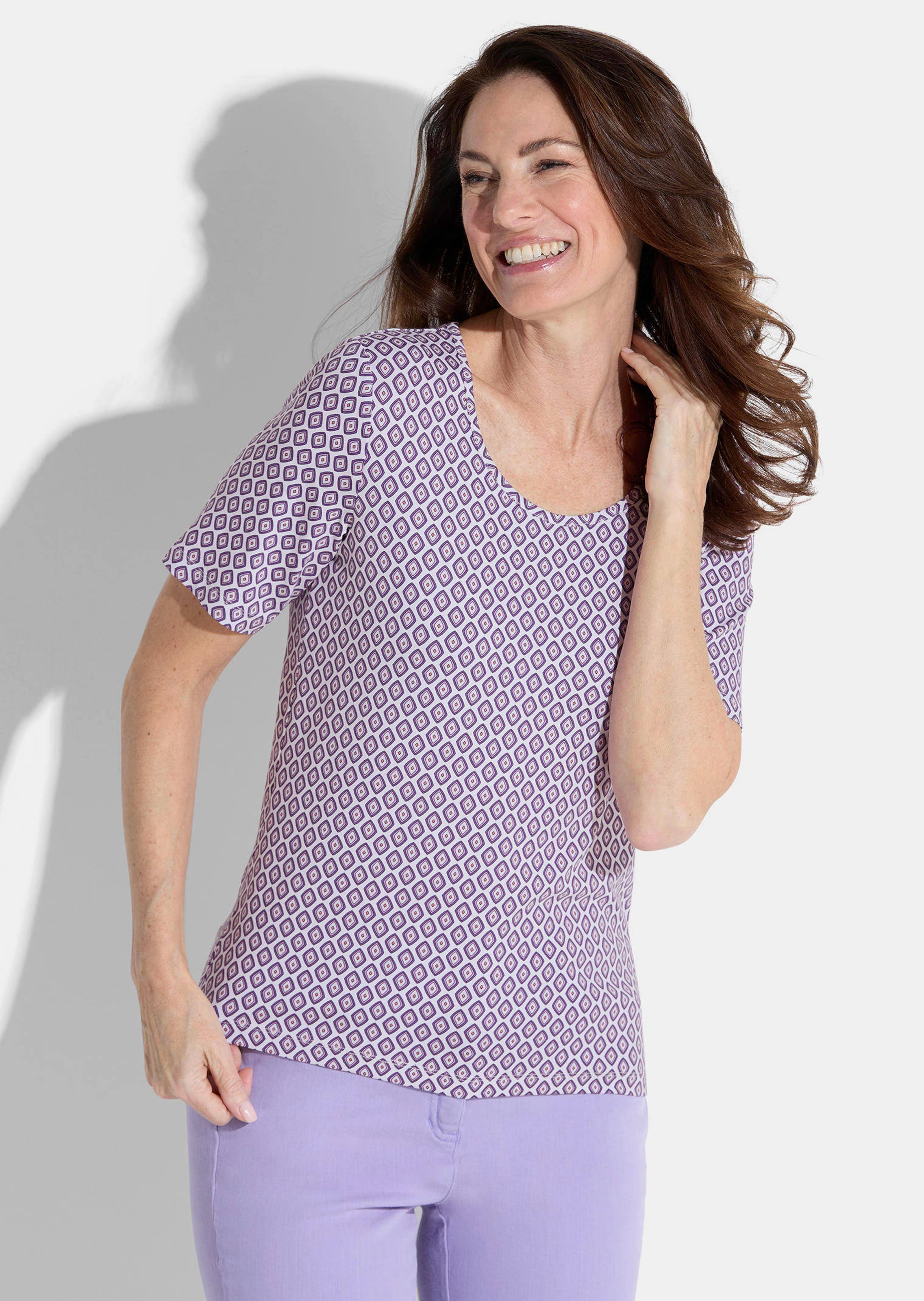 Jersey-Shirt im Minimalprint